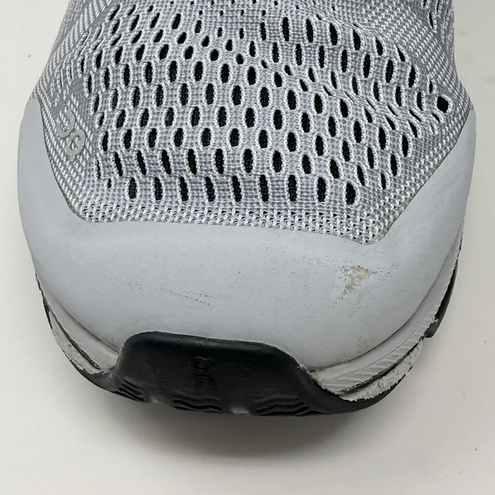 On Cloudsurfer Running Shoes Mens 10.5 Gray White Mesh Lightweight Sneakers - Picture 6 of 16
